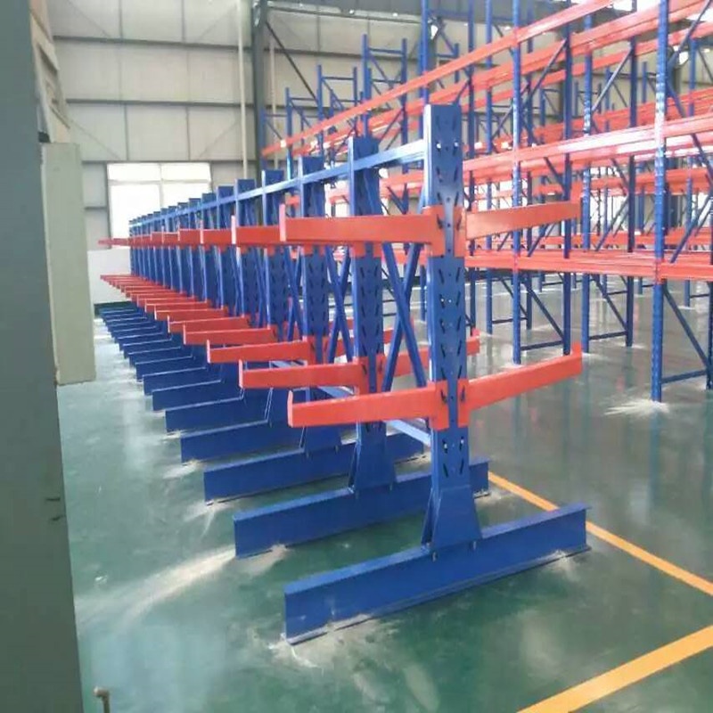 Steel Profile Cantilever Rack Heavy Duty 5 Layer Powder Coated Storage System for Angles Channels Beams