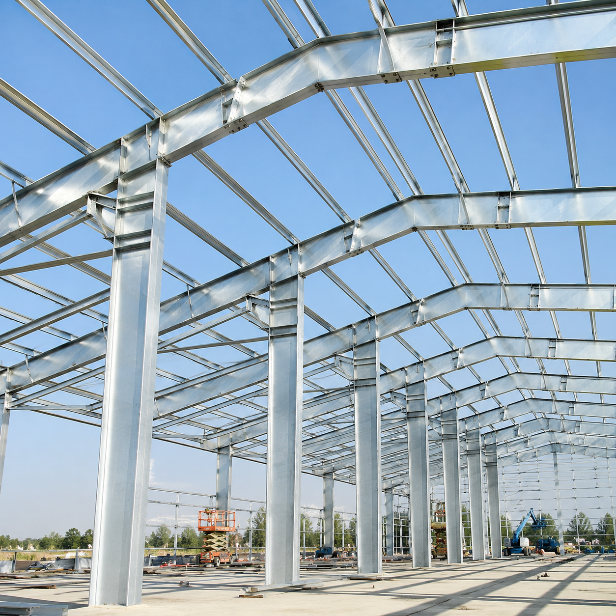 Prefabricated Steel Structure Warehouse Building Large Span Industrial Storage Solution With Factory Direct Supply