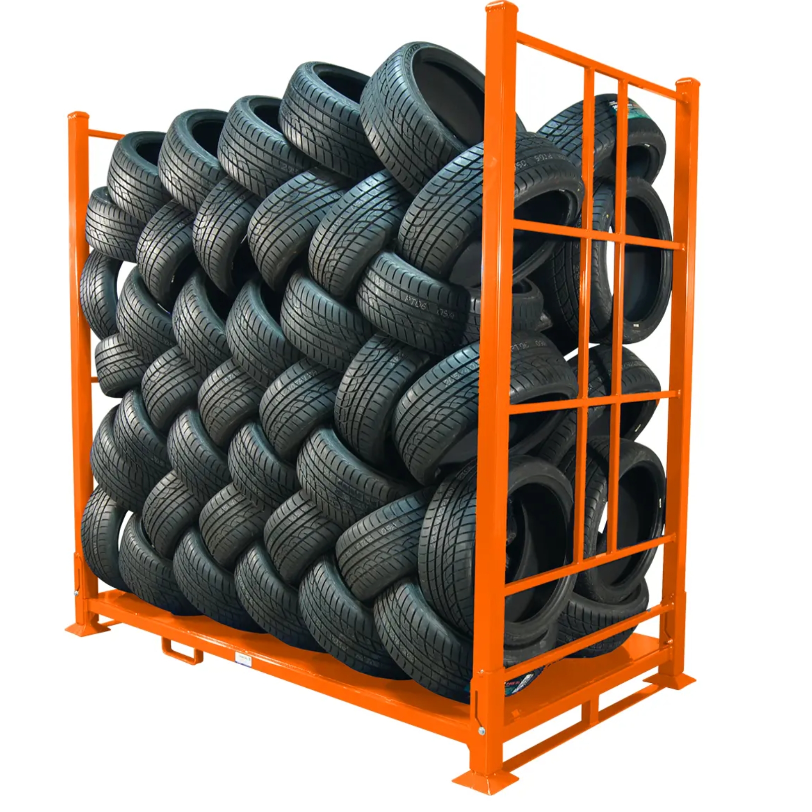 Customized Movable Warehouse Foldable Stacking Stillage Fabric Roll Racks