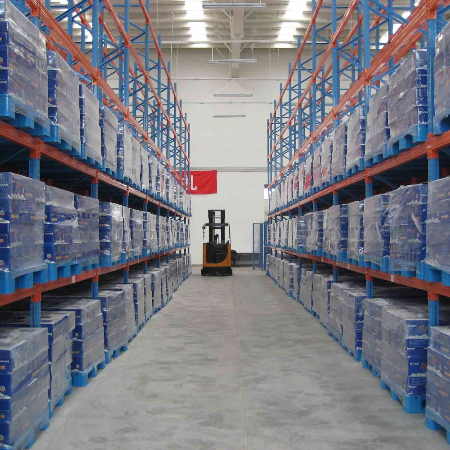 Pallet racking detail view