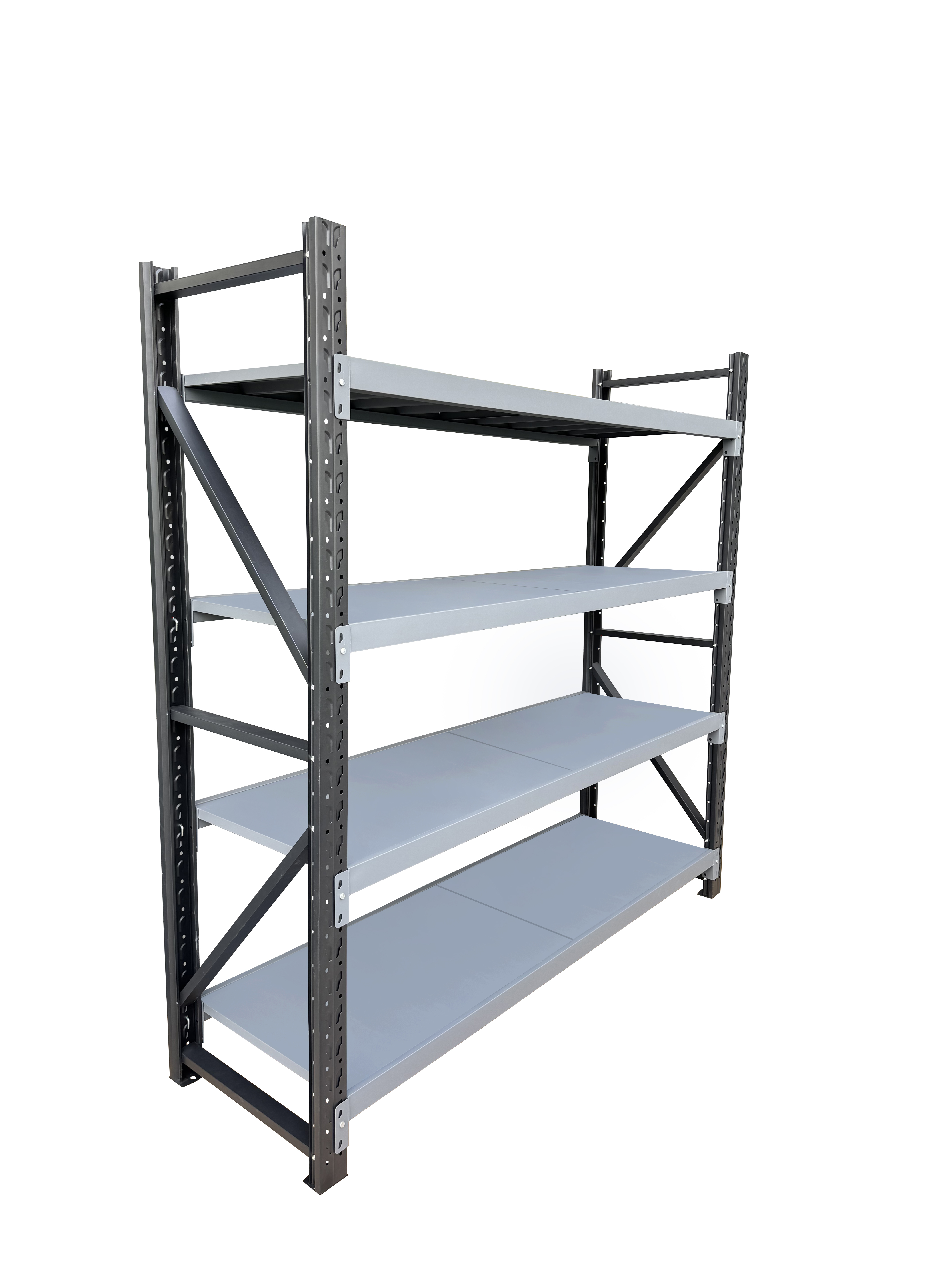 Industrial Heavy Duty 5 Storage Shelves System Stacking Units Adjustable Steel Rack Powder Coated Warehouse Pallet Racking
