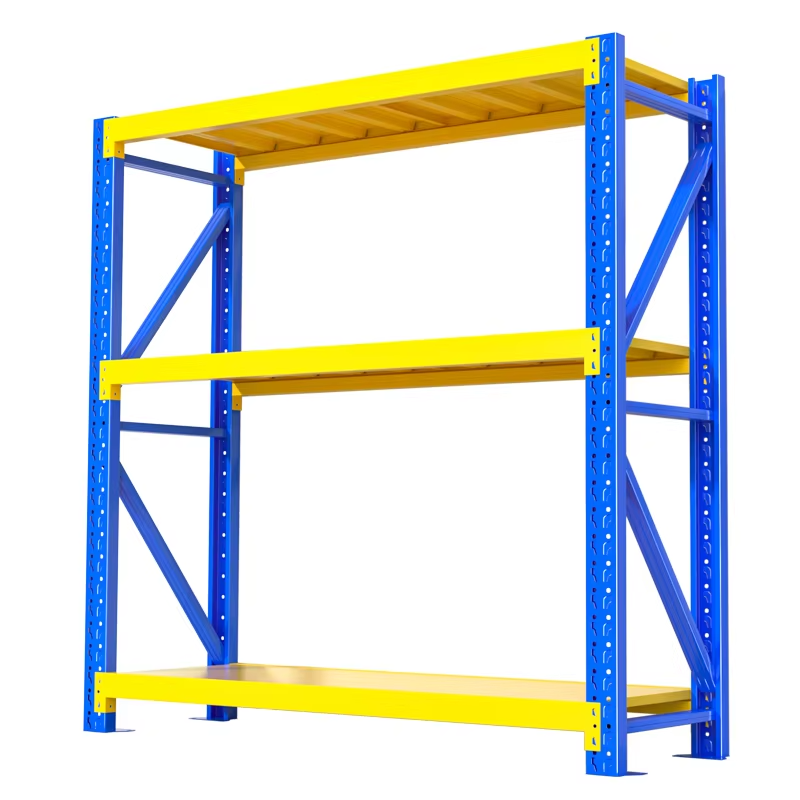 Low Price Racking Adjustable Metal Boltless Shelf and Racks Warehouse Storage Medium Duty Metal Rack Shelf