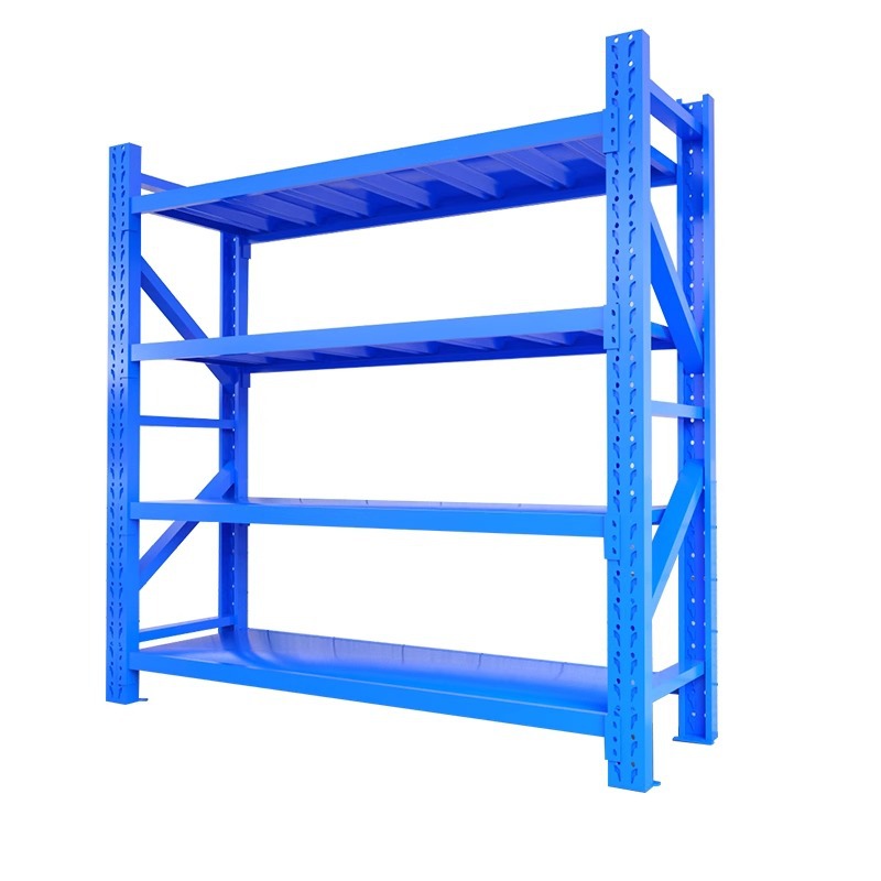 Factory Steel Durable Multi-Level Storage Shelving 300KG Capacity Per Layer Stackable Boltless Powder Coated Heavy Duty