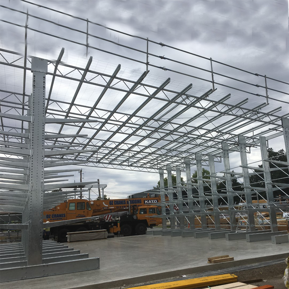 Jracking Industrial Heavy Duty Cantilever Rack Hot Dip Galvanized Cantilever Rack Outdoors