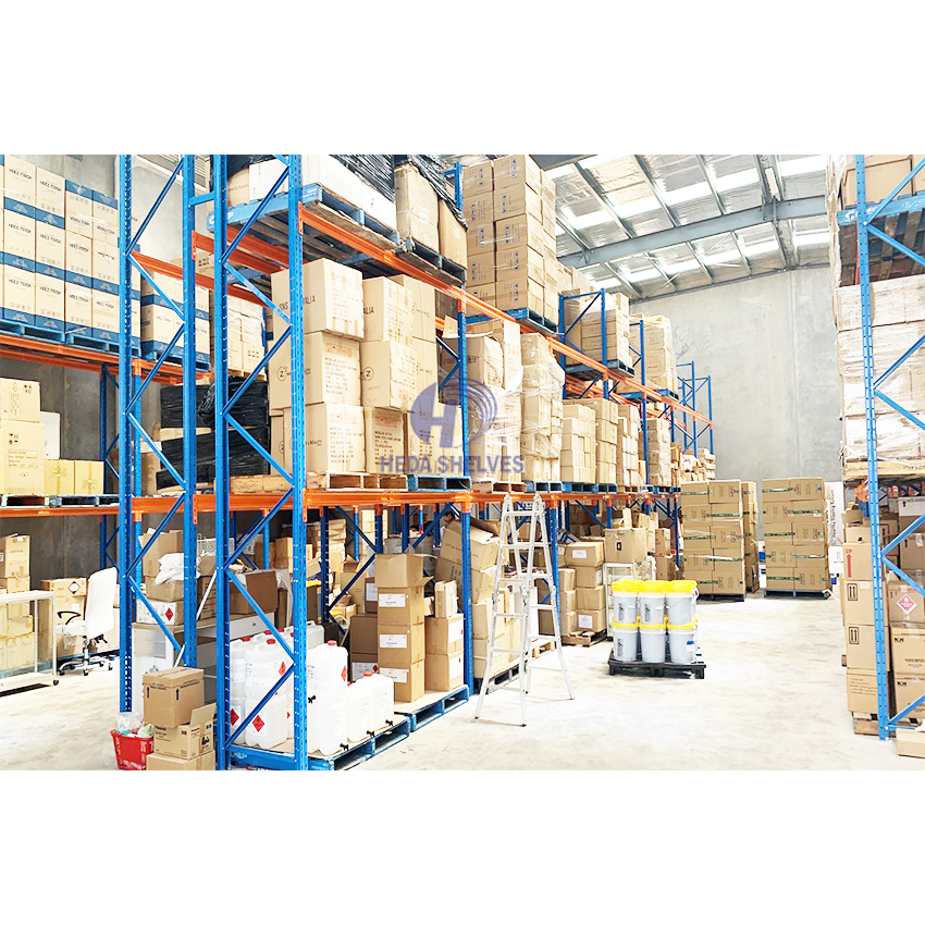 Heavy Duty Pallet Rack System with Beam Load Capacity of 1000kg-5000kg Per Level Industrial Warehouse Storage Steel Pallet Rack