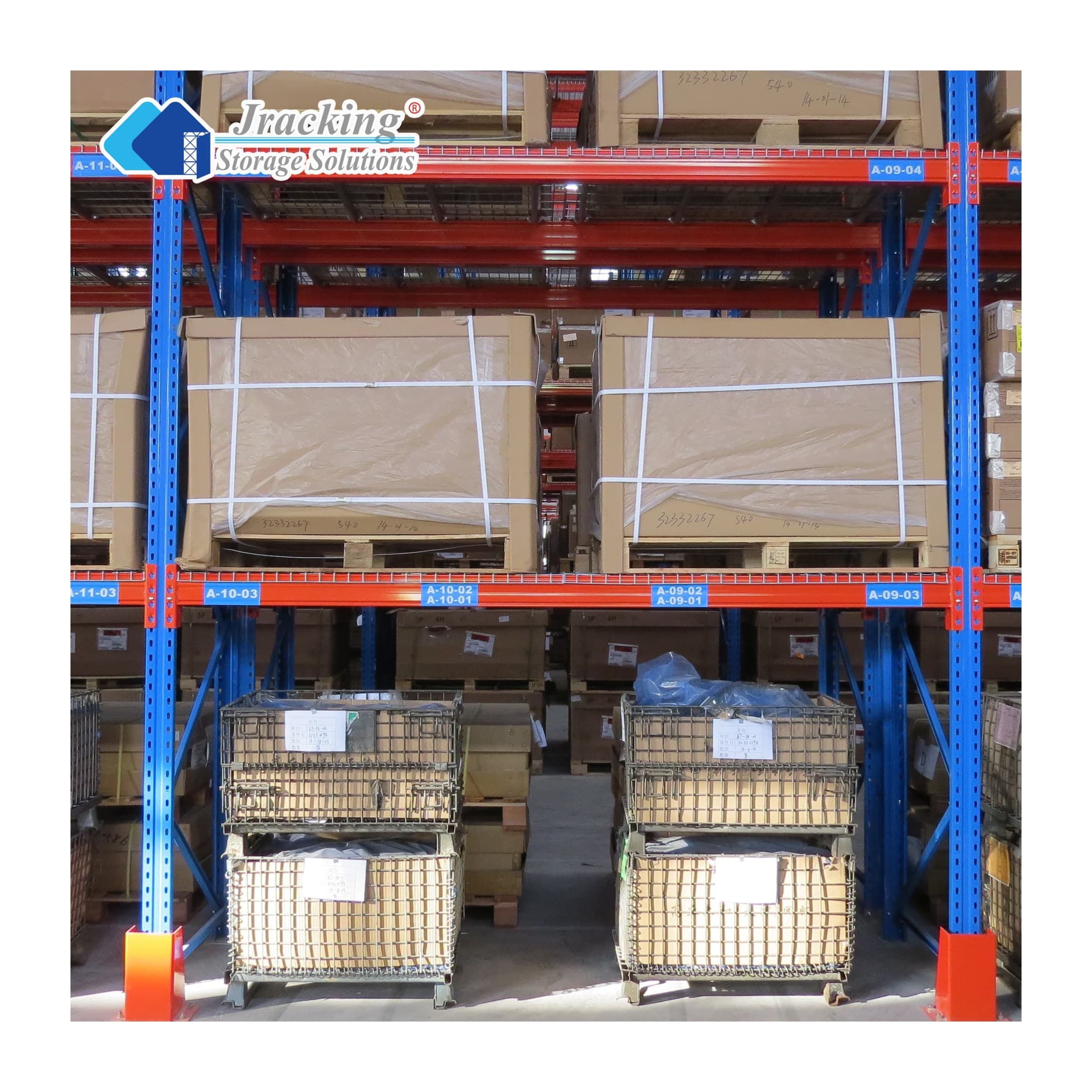 Jracking Euro Standard Steel Vertical Warehouse Storage Racks Heavy Duty Selective Pallet Racking System