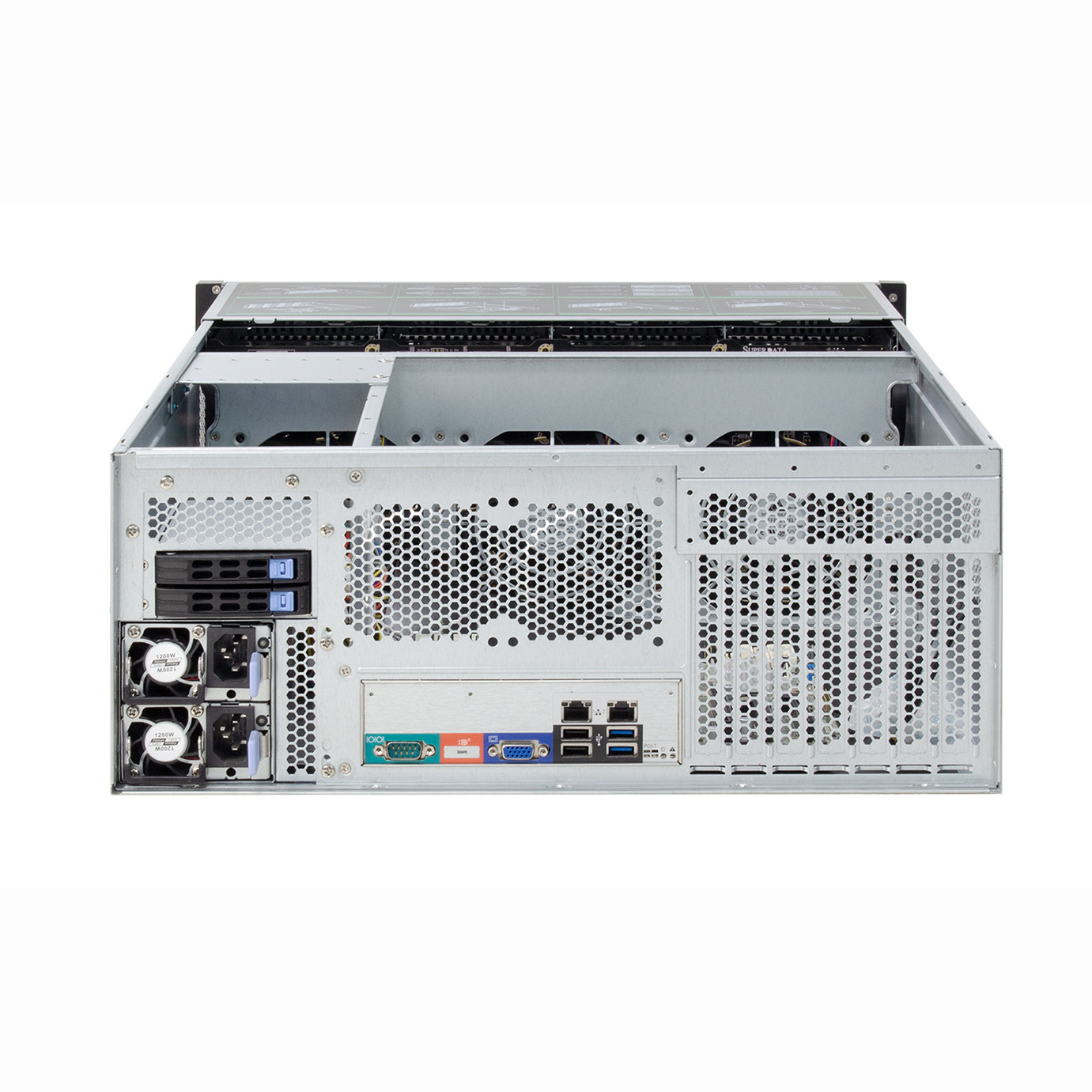 High-Performance 4U24-Bay Rack Server Customizable Itx IPTV Storage Chassis 1300W Redundant Power Low Price Xeon E5 8C 2.4GHz