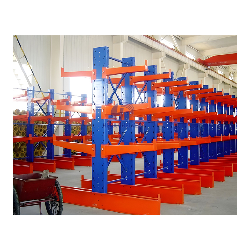 HEDA Heavy Duty Storage Warehouse Racks Cantilever Racking System for Large Item Storage Lumber Steel Beams Metal Pipes
