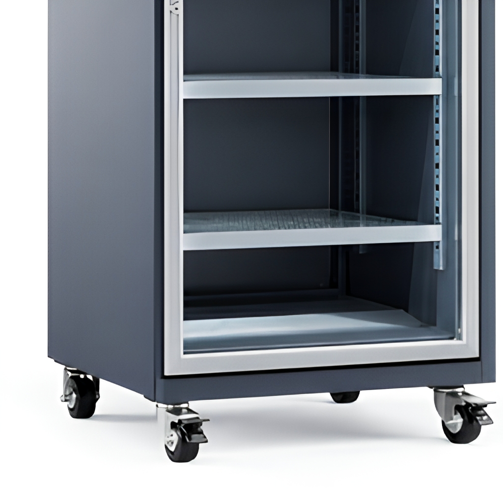 Single Door Nitrogen Cabinet Ultra Dry Storage Cabinet 1-10%RH LCD Display Adjustable Shelves For SMT Workshop