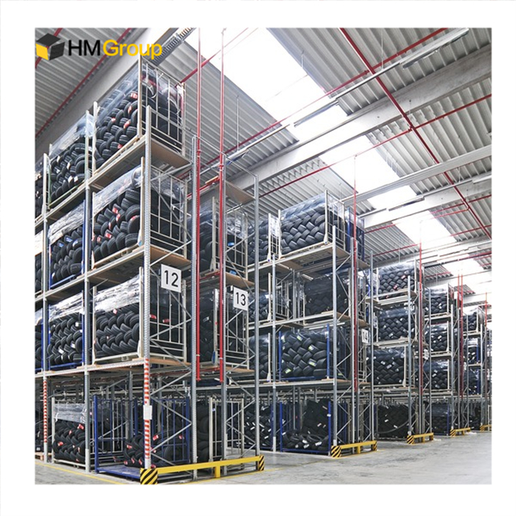 Customized Heavy Duty Transport Warehouse Metal Steel Stacking Folding Tire Storage Rack