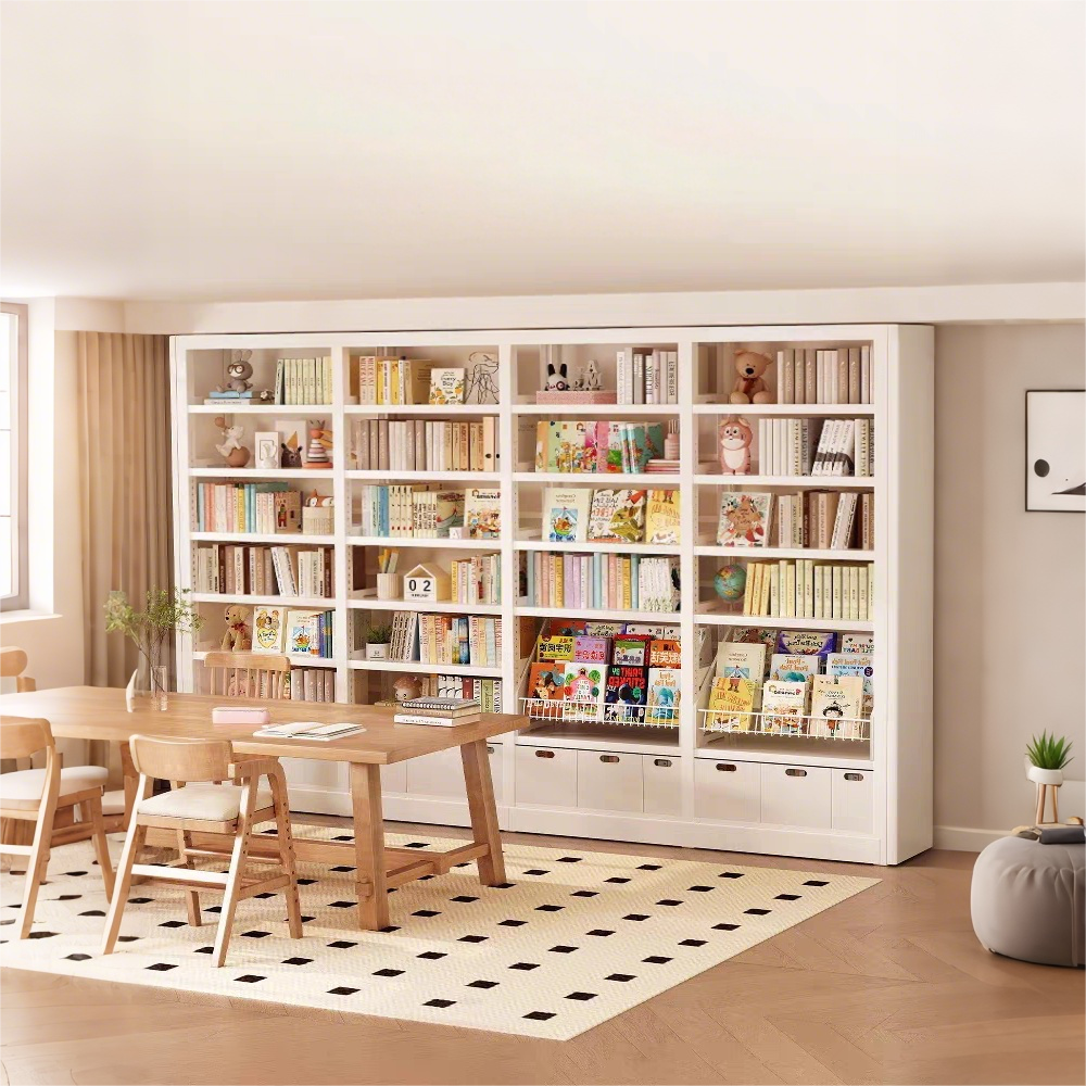 Engineering Bulk Purchasing Heavy Duty Modern Extendable Space Saving Steel Library Shelving Double Face Book Storage Rack