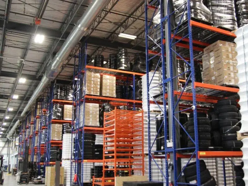 Automotive assembly and auto parts storage shelving and mezzanine