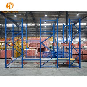 Warehouse Semi-autometic Racking System 4 Ways Direction Shuttle Car Remote Control Radio Shuttle Racking