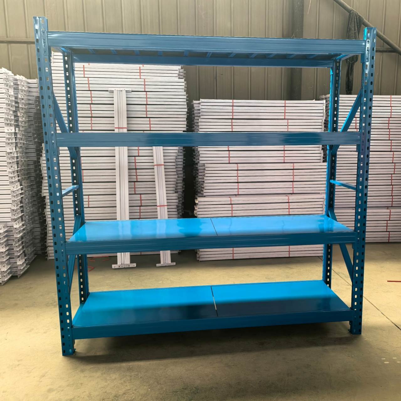 Double Deep Medium Duty Selective Pallet Rack 6 Meters High Warehouse Shelving Garage Steel Racks for Storage