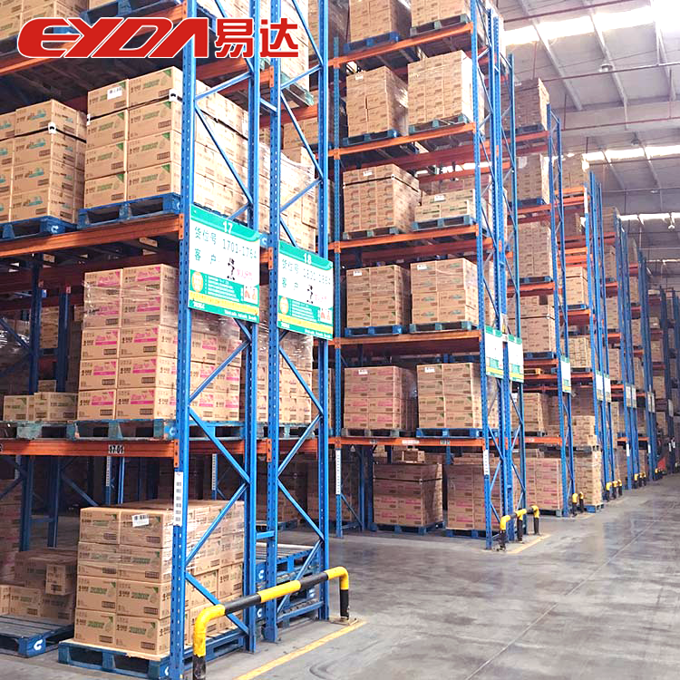 Factory Price Eyda Steel Heavy Duty Powder Coated VNA Rack Very Narrow Aisle High Density Warehouse Storage Rack