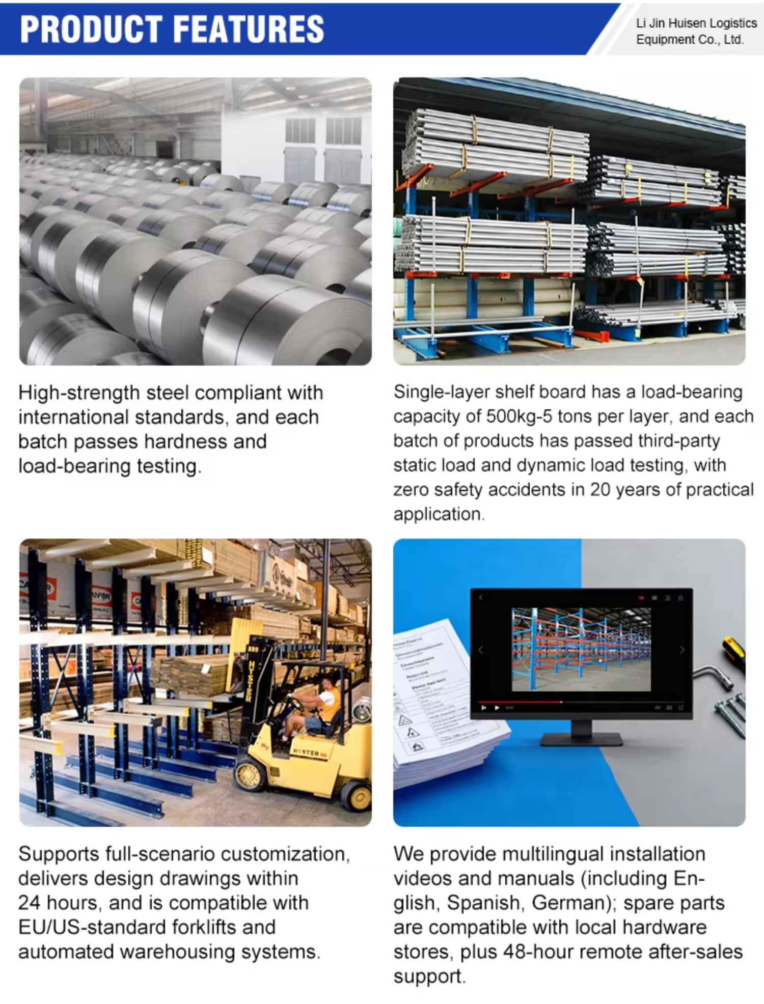 Warehouse Metal Pipe Racking Modular Upright Column Setup for Long Material Storage Anti-corrosion Powder Coated