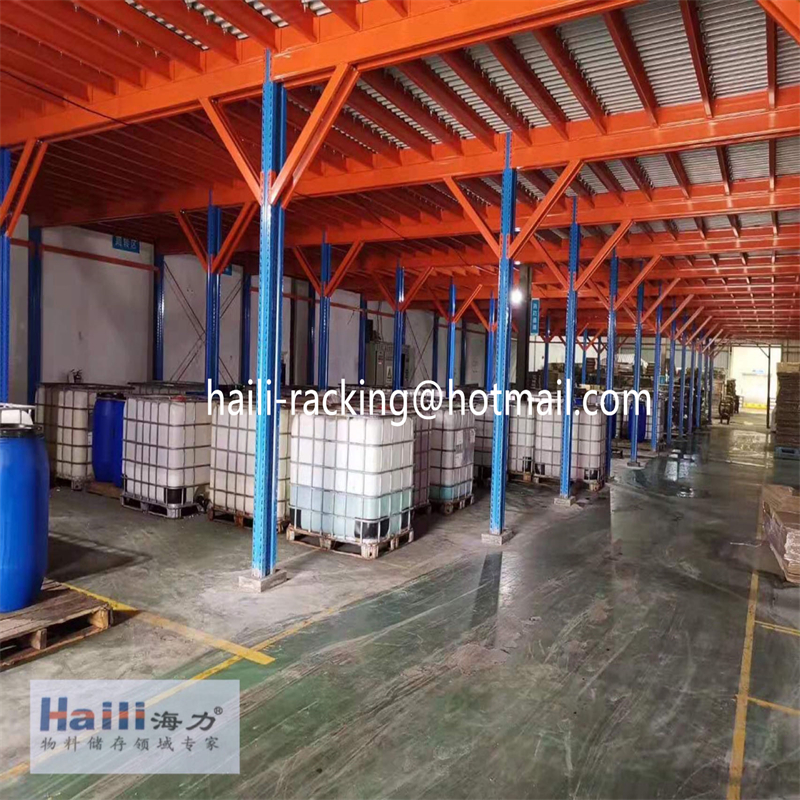 Strong Load Capacity Durable Steel Structure Platform Pallet Rack Supported Mezzanine Floor Platform