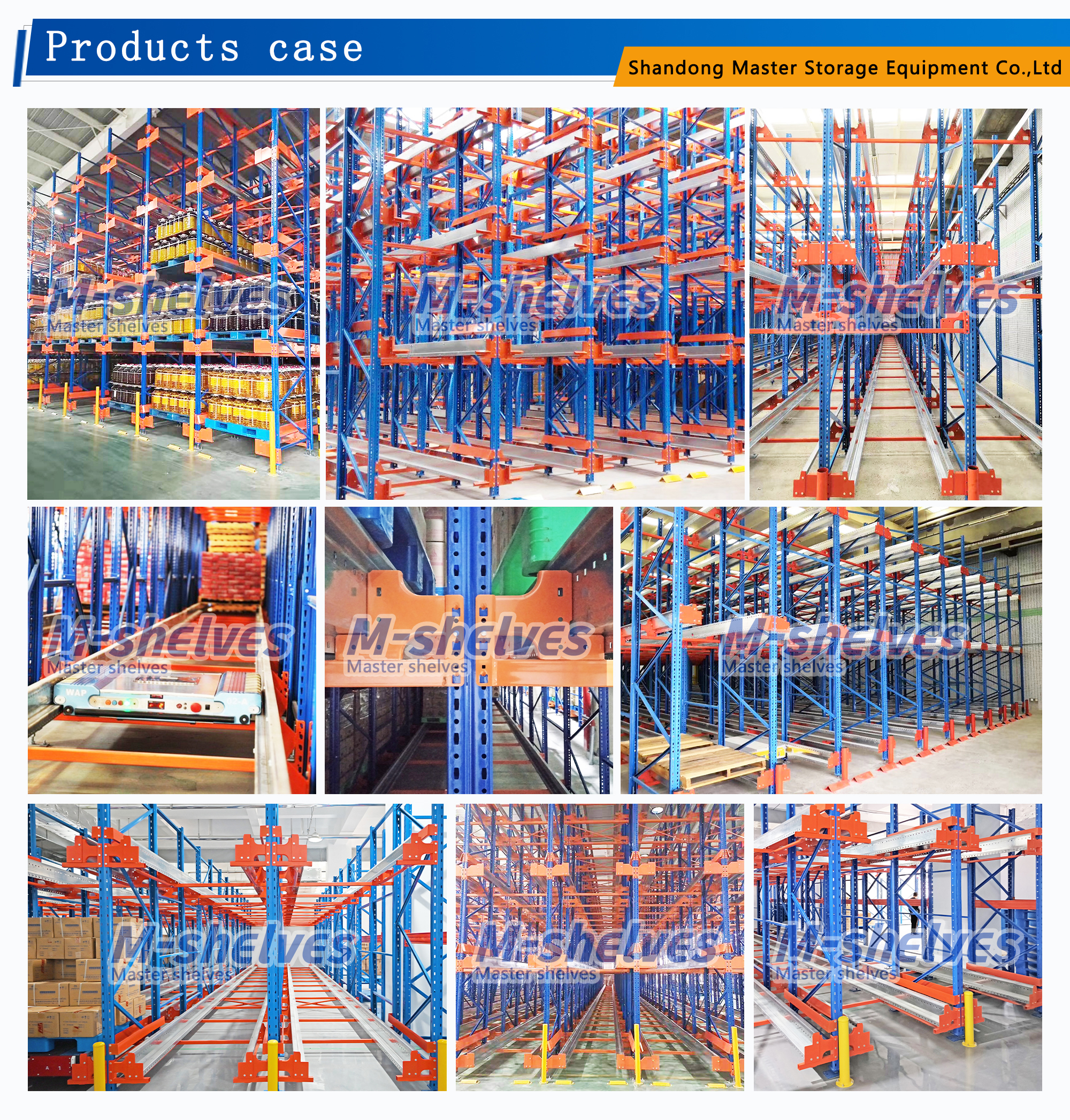 Innovative Auto Shuttle Racking System for Intelligent Cold Storage Steel Pallet Racks Automatic Shuttle Shelving