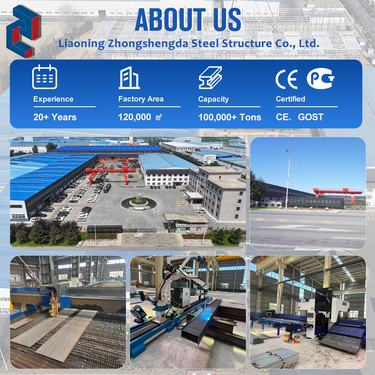 High Bay Galvanized Steel Structure Workshop Warehouse Interior Multi Tier Pallet Racking Central Aisle Prefab 3PL Fulfillment
