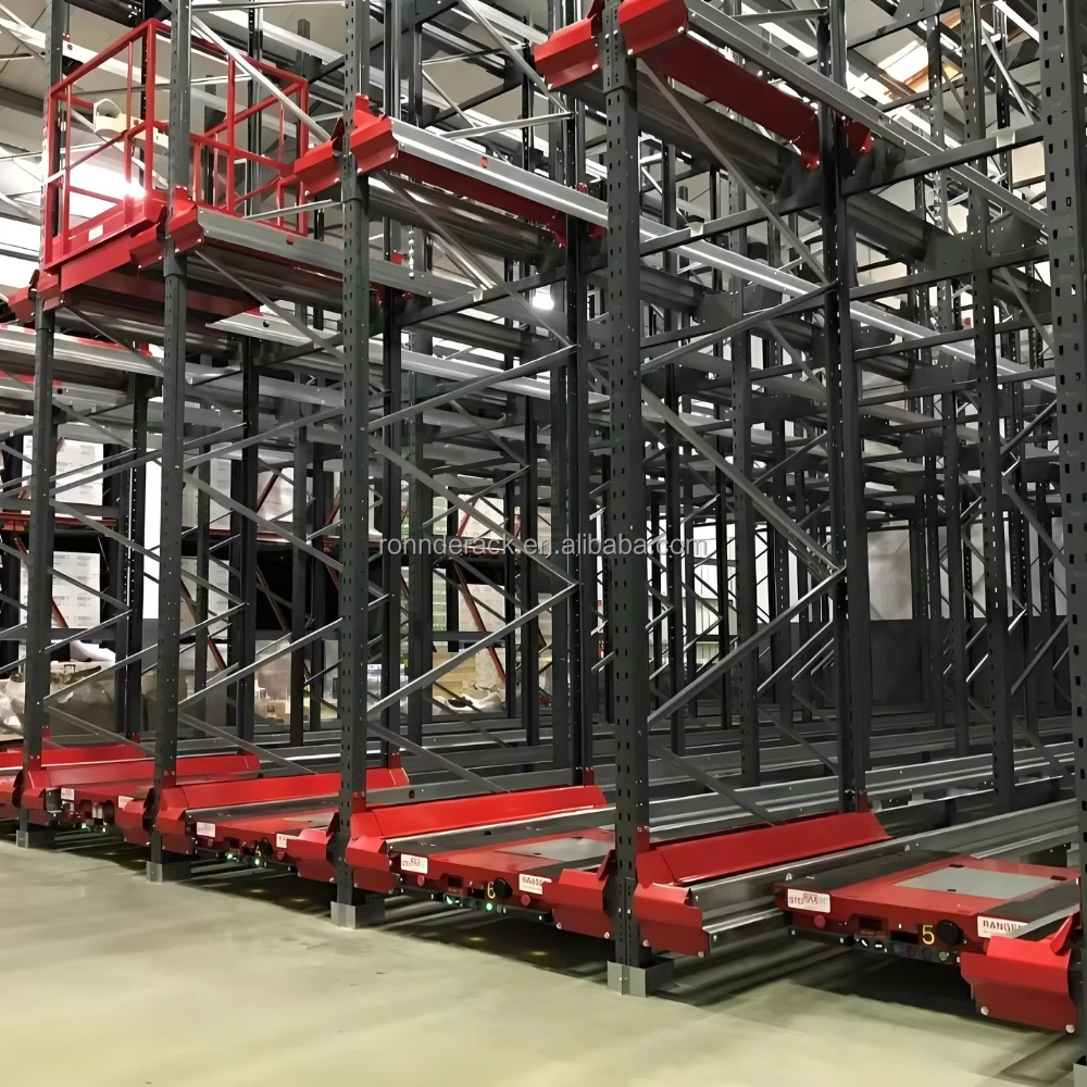 High Efficiency Automatic Warehouse Storage Radio Shuttle Pallet Racking System