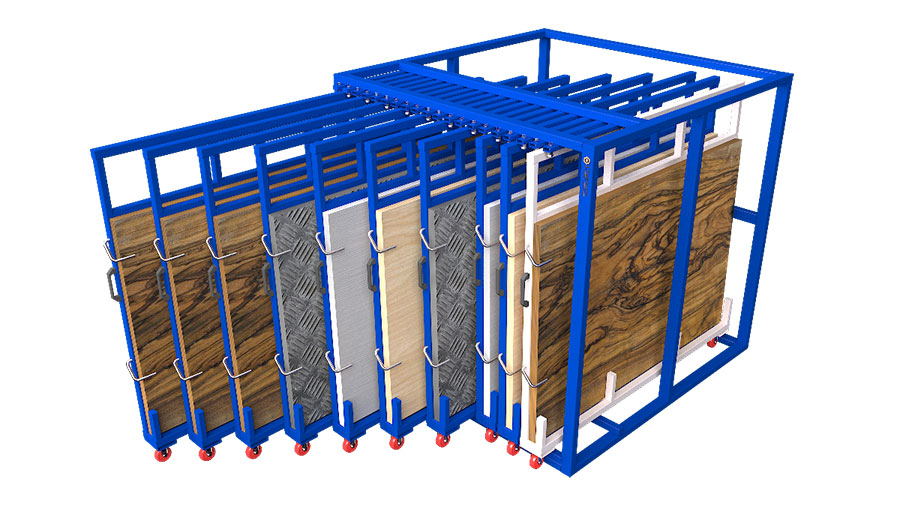 Vertical Roll Out Sheets Rack Storage Racks Drawer Racking Roll Out Vertical Sheet Metal Rack for Sheets Storage