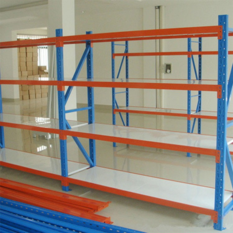 Adjustable Steel Warehouse Shelf, 4 Levels, Boltless Type, 500kg Per Tier Industrial Stack Rack