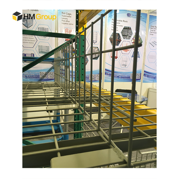 Warehouse Metal Steel Wire Shelves Divider For Racking System