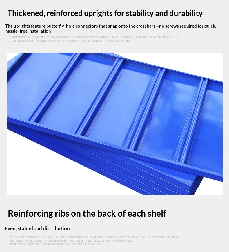 Multi-tier Light Medium Heavy-Duty Warehouse Shelving; Steel Racking Storage Rooms; Thickened Floor-Standing Storage Racks China