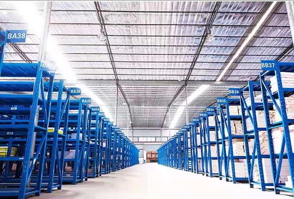 Metal Shelf Easy Assemble Slotted Angle Shelving Bolt Stacking Shelves 4 Layers High Quality Metal Storage Racks