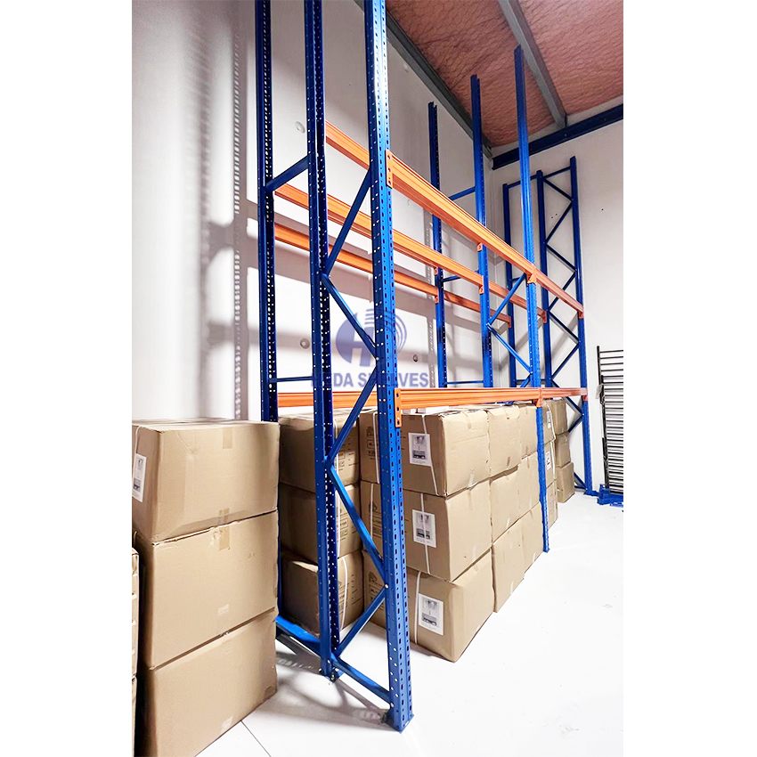 Heavy Duty Pallet Rack System with Beam Load Capacity of 1000kg-5000kg Per Level Industrial Warehouse Storage Steel Pallet Rack