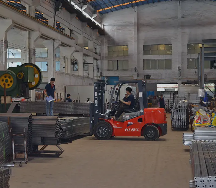HEDA Shelves racking factory production line in Guangzhou