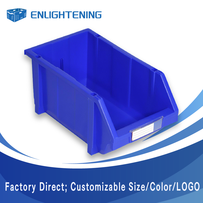 Warehouse Shelf Bin 455x300x170mm with Removable Compartment Dividers Storage Container