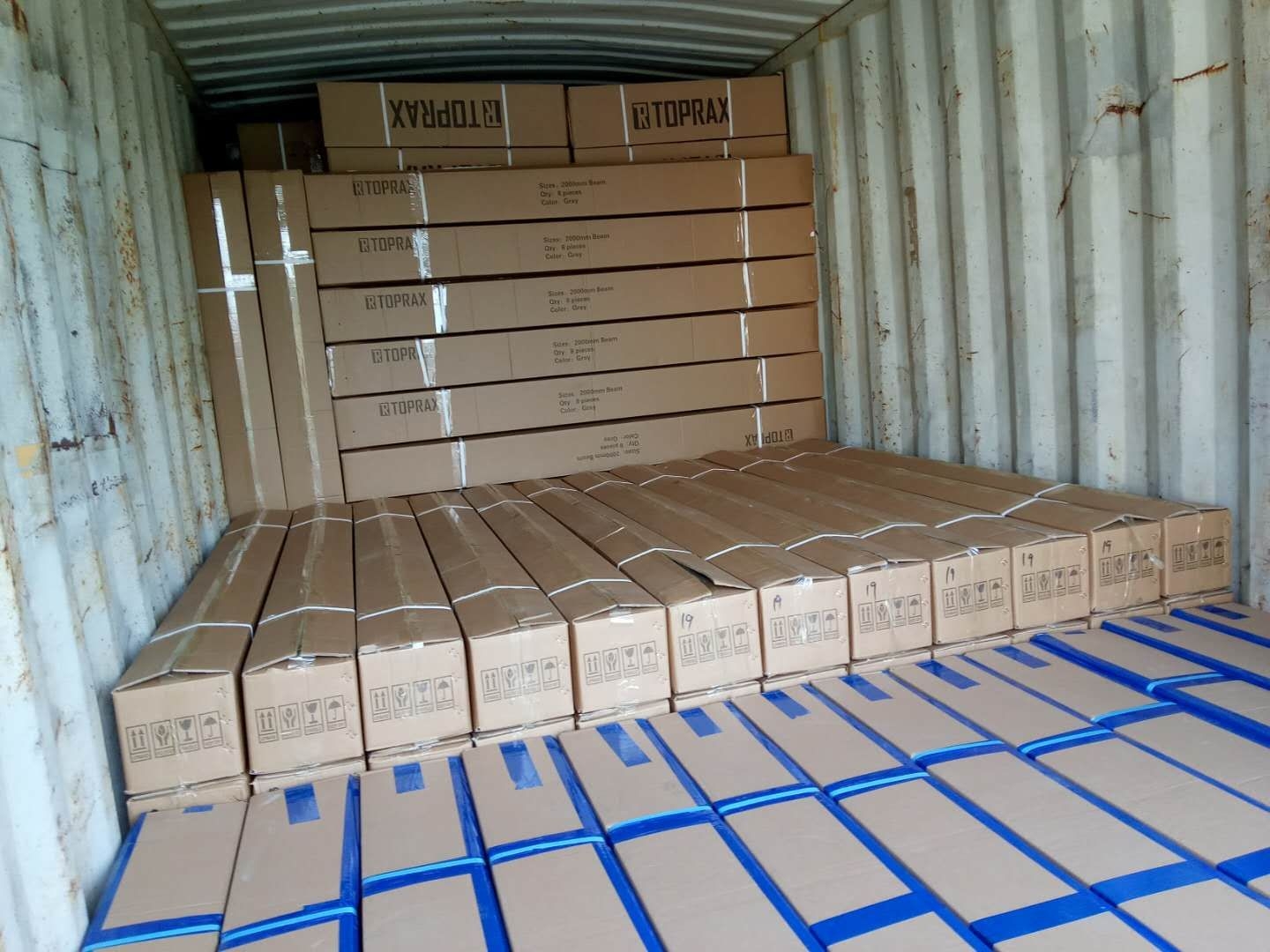 Adjustable Steel Warehouse Shelf, 4 Levels, Boltless Type, 500kg Per Tier Industrial Stack Rack