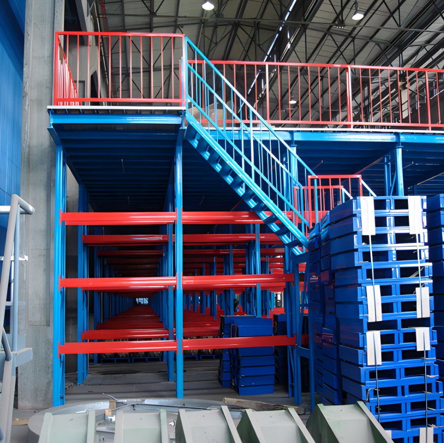 Heavy Duty Customized Gangli HD-MR-22 Corrosion Protected Multi-Level Warehouse Racking System Solid Steel Plate Mezzanine CE