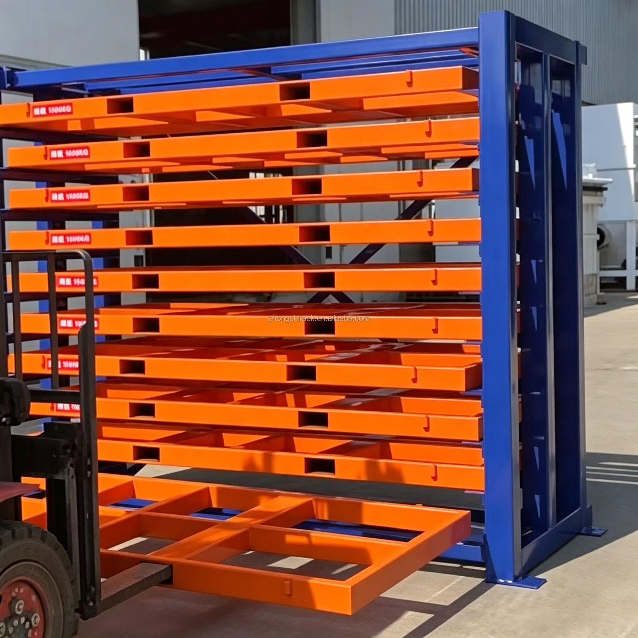 Vertical Steel Heavy Duty Anti-Rust Sheet Material Storage Rack With Space Saving Drawer Structure