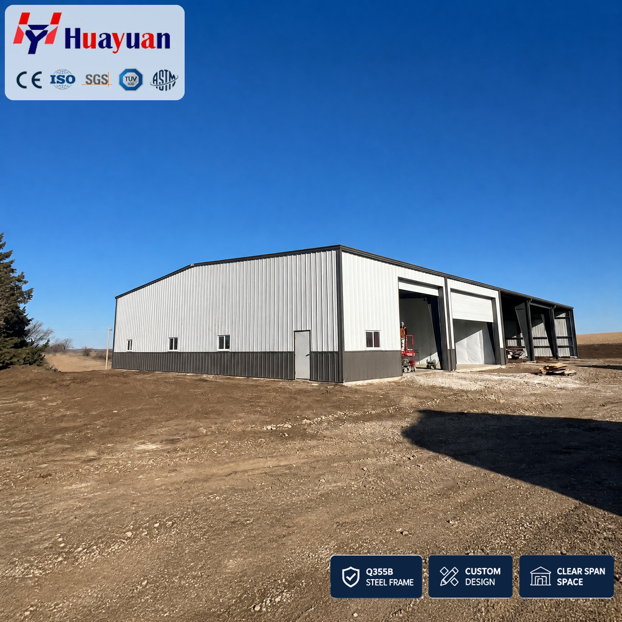 Steel Metal Building Warehouse Retail Distribution Storage Center Loading Bay Heavy Duty Structure