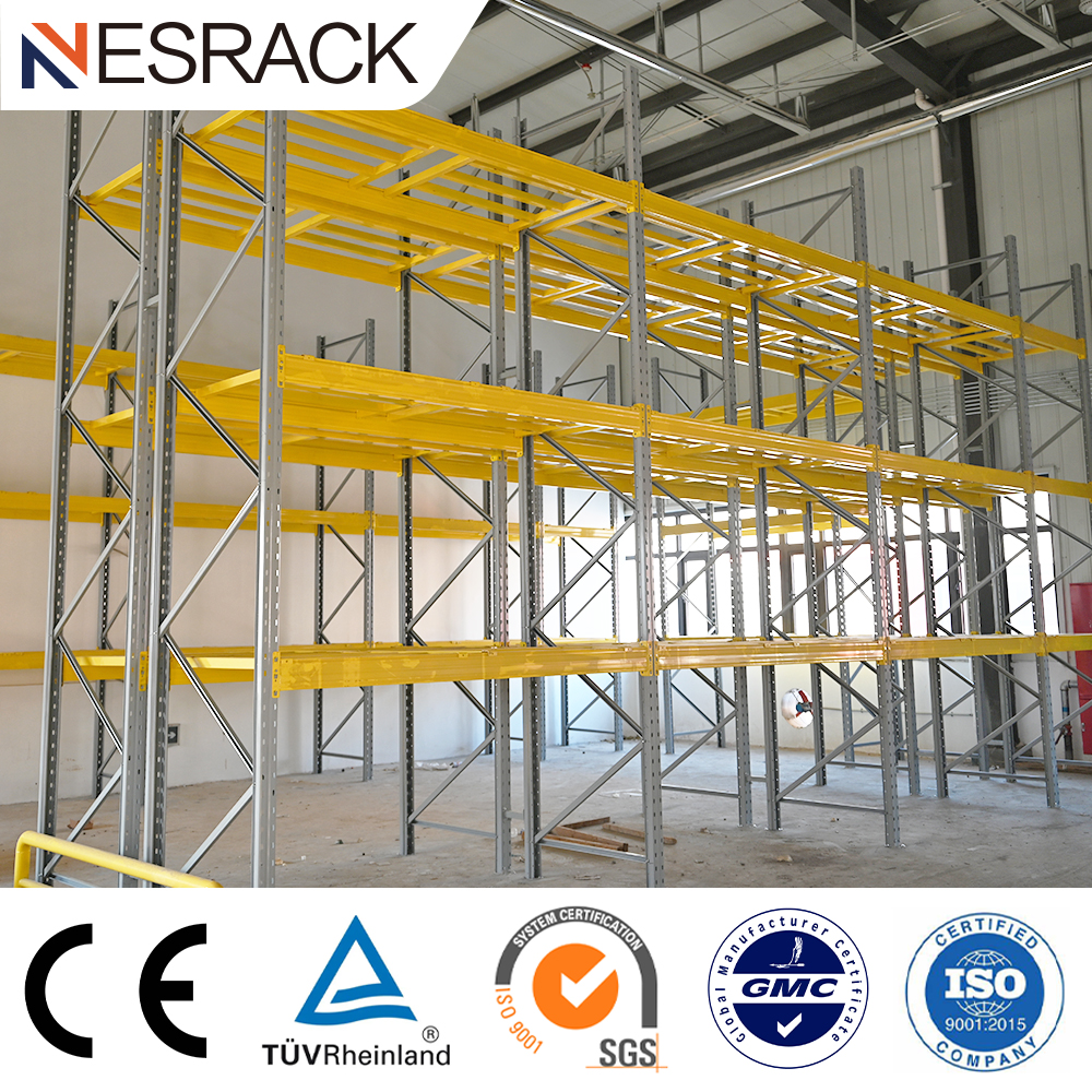 Customized Industrial Warehouse Pallet Rack Multi-Layer Adjustable Steel Shelves Units Metal Heavy Duty Selective Pallet Racking