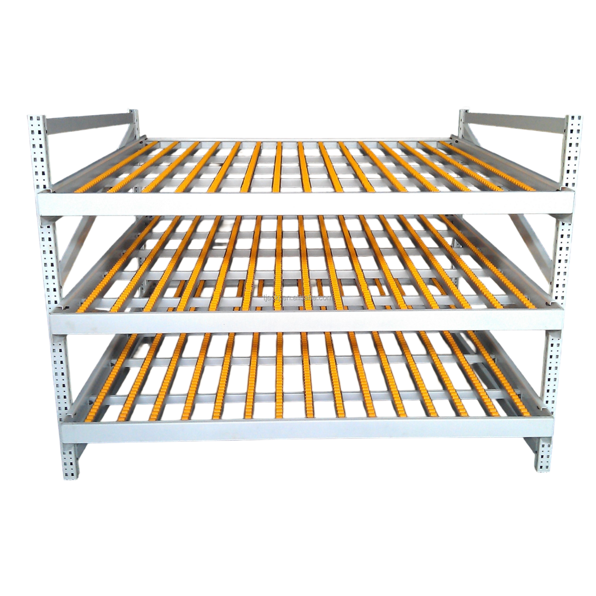 AOCHEN Collapsible Powder Coated Warehousing Logistics Mobile Gravity Pallet Roller Steel Rack