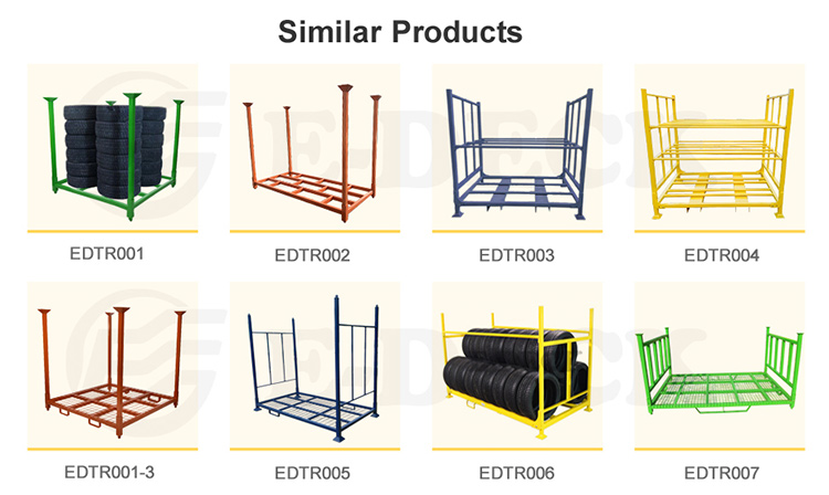 Stacking Tire Pallet Rack Lineup