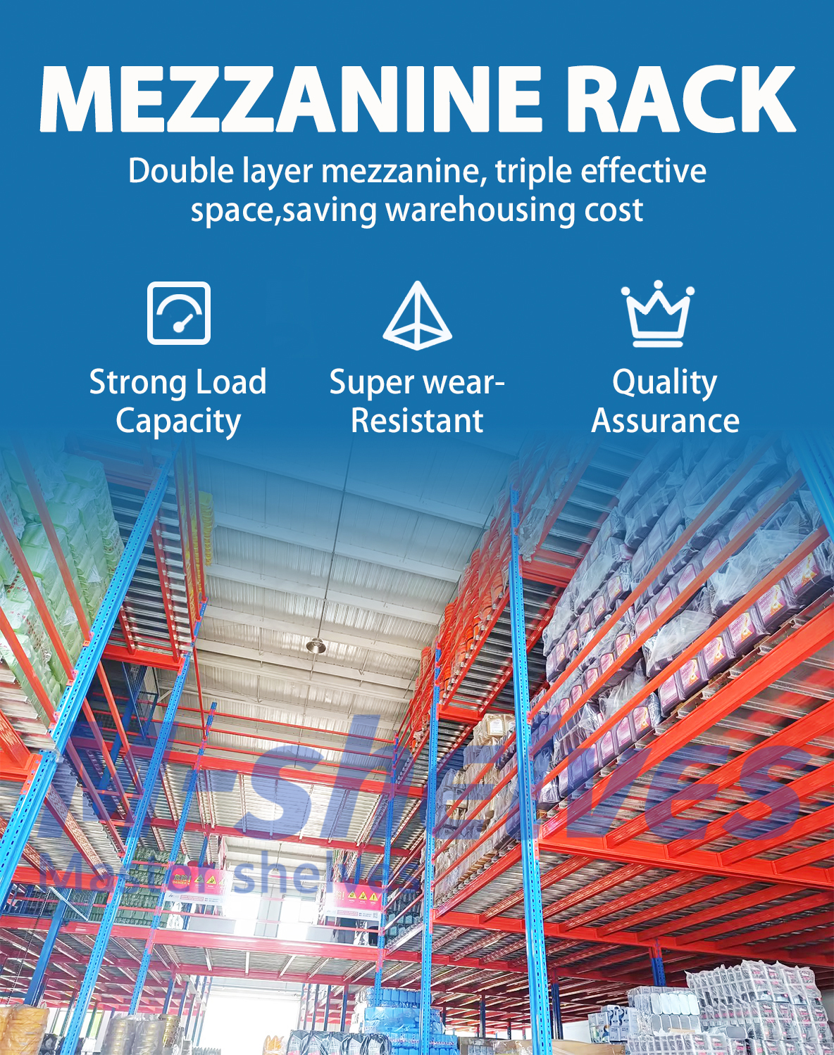Wholesale CE Integrated Multi Layer Metal Storage Rack Industrial Steel Mezzanine Platform for Warehouse Storage