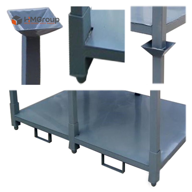 Customization Powder Coated Heavy Duty Steel Metal Stackable Demountable Textile Storage Rack For Fabric Rolls Warehouse