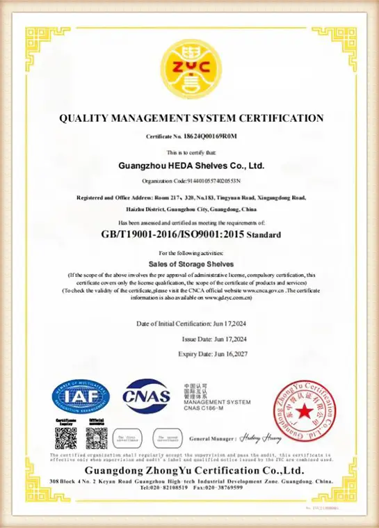 Material and Environmental Safety Compliance Certificate