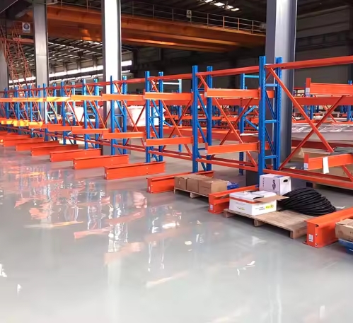 Boltless 5-Layer VNA Pallet Rack Adjustable Metal Warehousing &amp; Workshop Racking with 1000kg Capacity Cantilever Shelf Design