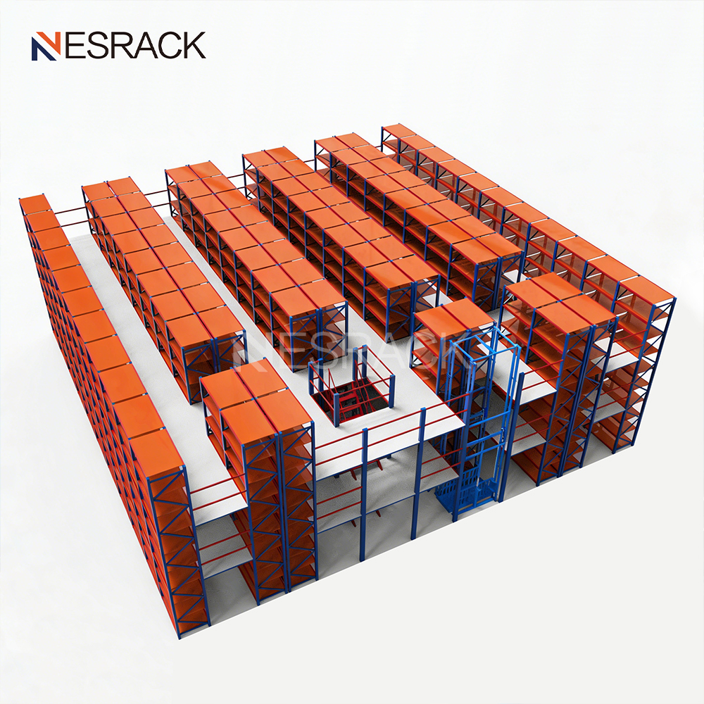 Manufacturer Industrial Warehouse Rack Shelf Mezzanine Storage Shelving Steel Platform Mezzanine Floor Racking System