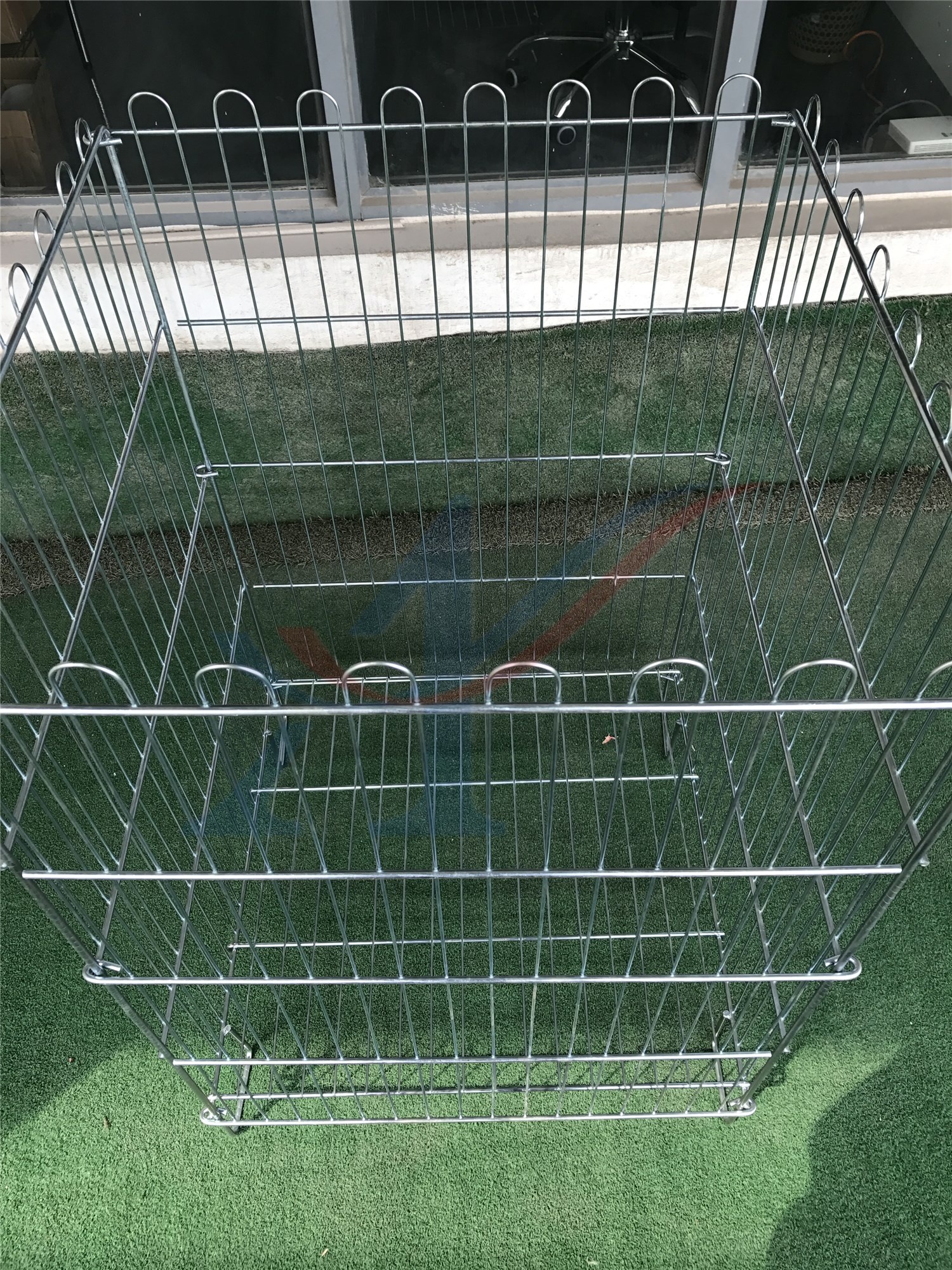 Light Duty Galvanized Steel Wire Shelving Collapsible Small Wire Rack with 50kg Load Capacity