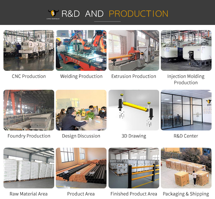 Rack Upright Protector Pallet Rack Polymer Anti-Collision Guardrail Corrosion Resistant TUV Certified 3 Tonne Load Capacity