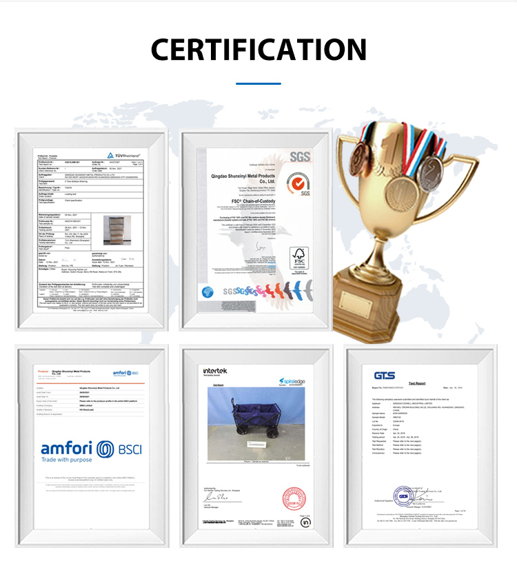 Certificates CE GS ISO