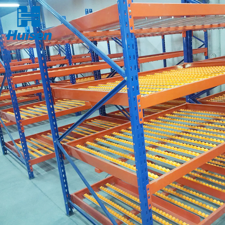 Carton Flow Rack System Gravity Roller Shelf Pick to Light Order Picking Warehouse Pallet Racking Storage Shelves OEM Factory