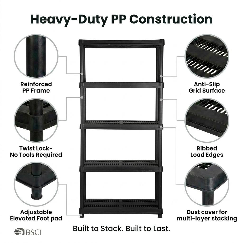 36x18 Inch Shelving Wholesale Manufacturer Easy Assembly Stacking Racks Storage Shelf logo Package Color Customazation
