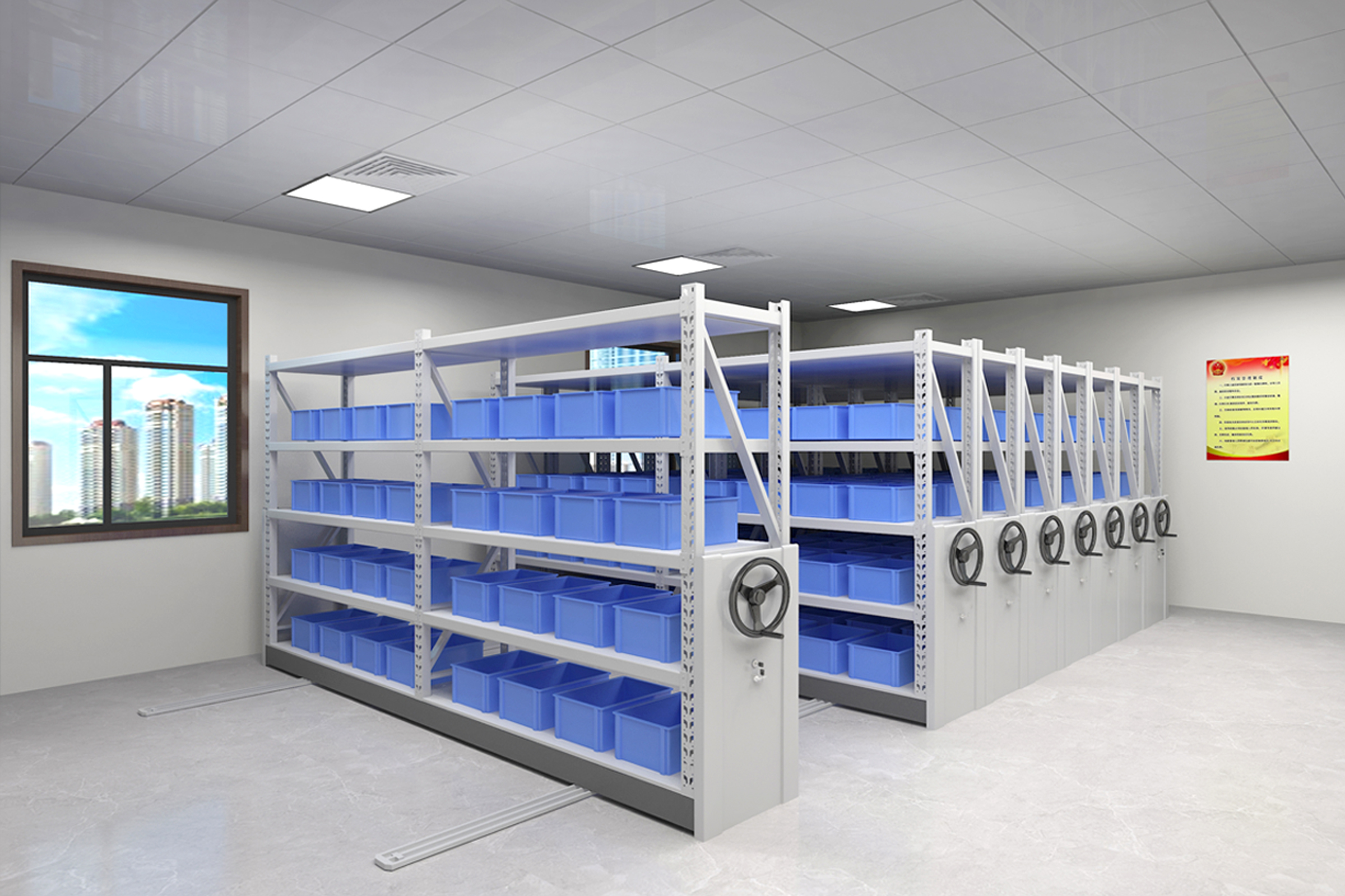 Heavy Duty 4-Layer Drive-Through Pallet Rack Iron Steel Powder Coated Adjustable Shelves Customizable Length for Warehouse